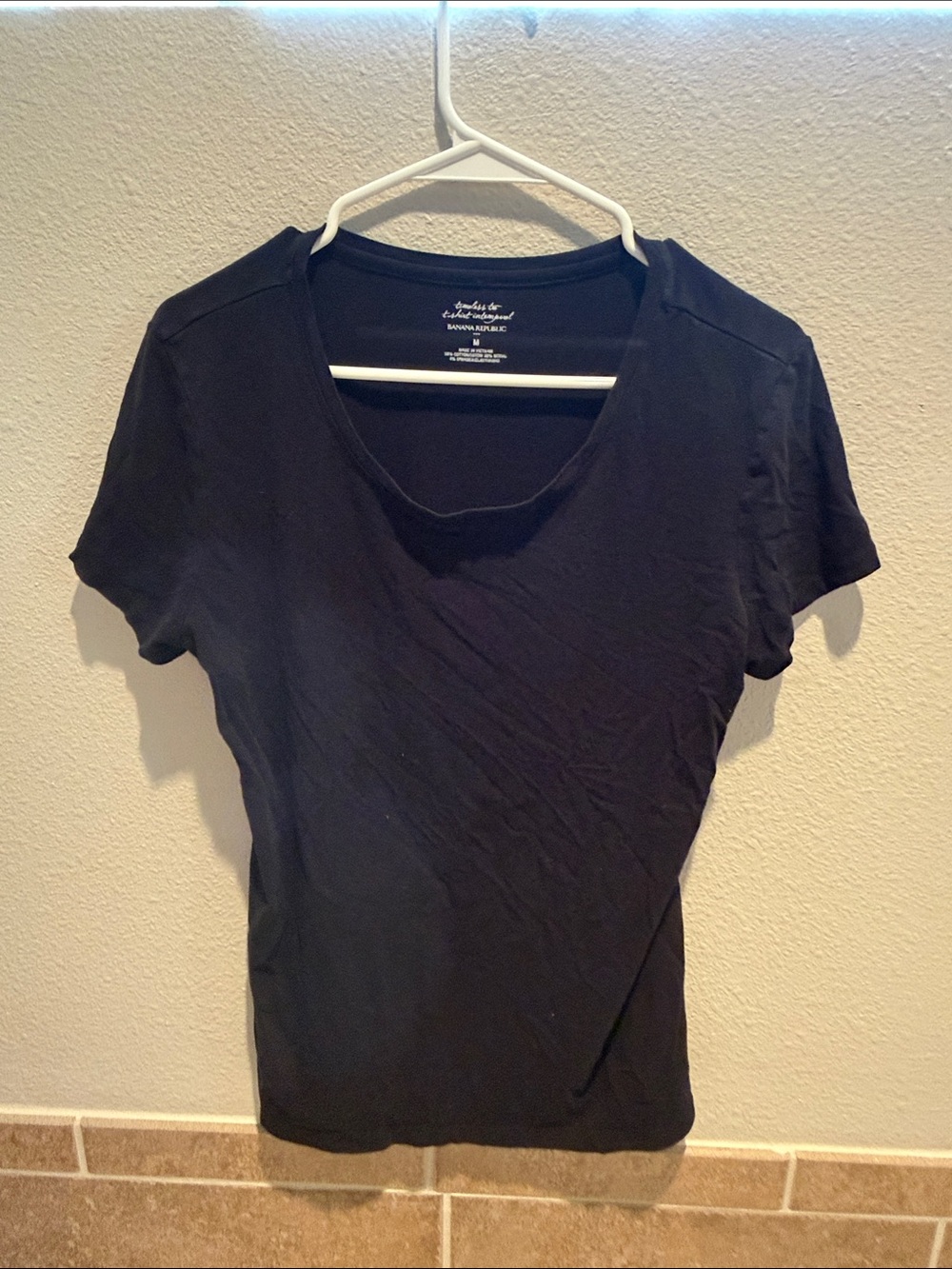 Madewell Black Scoop Neck Short Sleeve Tee